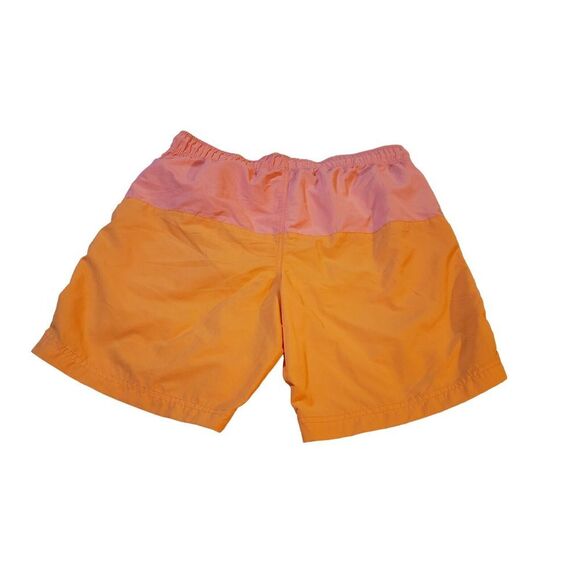 Nautica Color Block Swim Trunks Men's Size M Orange Pink Swim Surf Boat Sailing - Picture 5 of 15